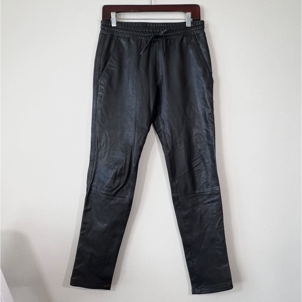 BEC & BRIDGE Black 100% Genuine Leather Jogger Pants - Picture 2 of 7